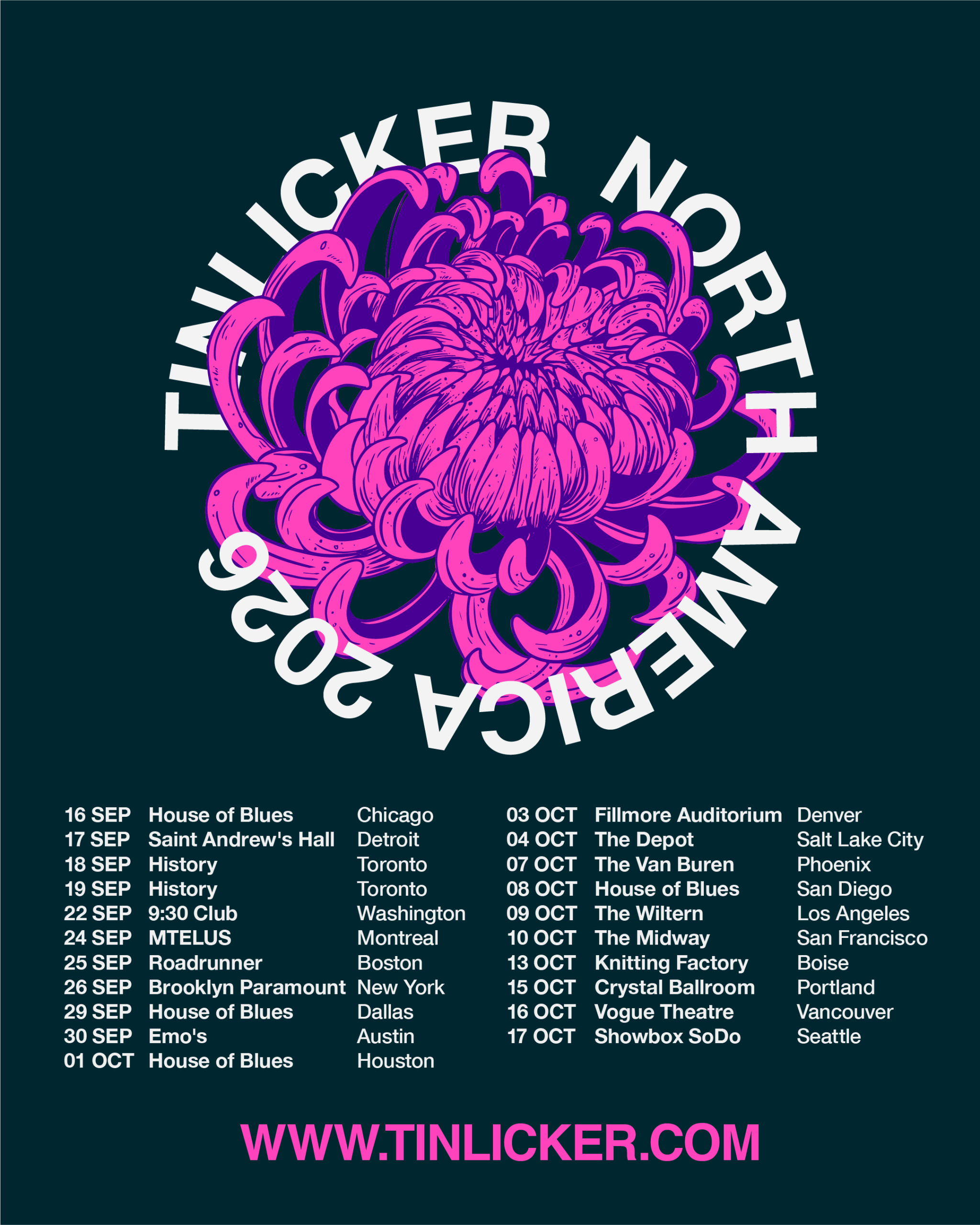 Tinlicker’s NA Tour Begins at Chicago’s House of Blues